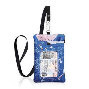 4716 Small Wallet with ID Window Minimalist Badge Holder with Side Zip